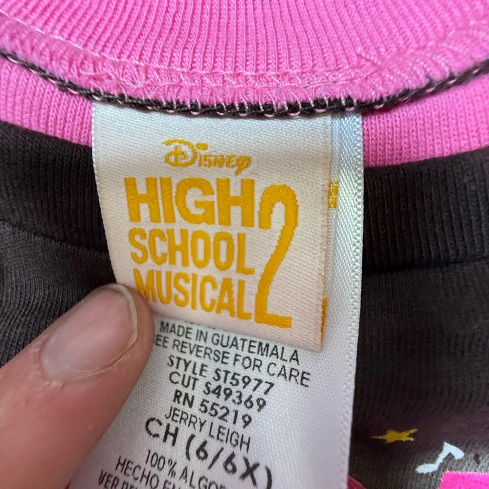 Disney High School Musical Youth Girls Size Small‎ Brown 2006 Teen Movie Graphic